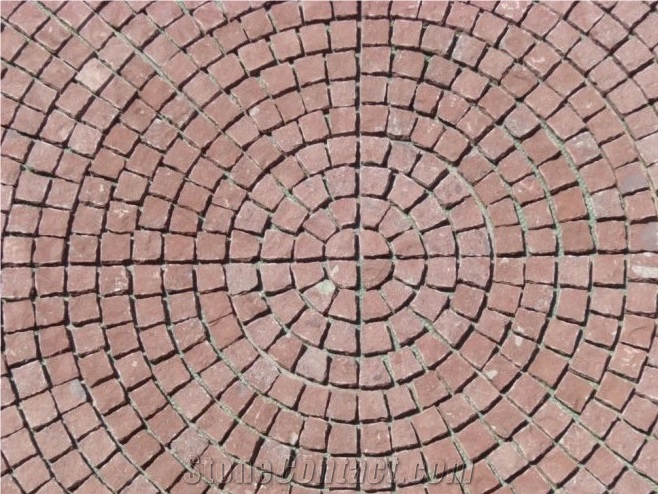 Drak Red Granite Paving Stone ,Red Granite Paver Stone