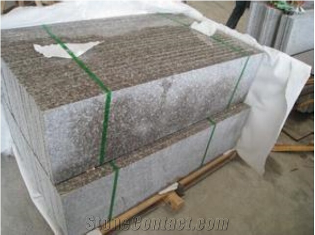 G664 Granite Stairs & Steps, Pink Granite Stair Treads, Staircase