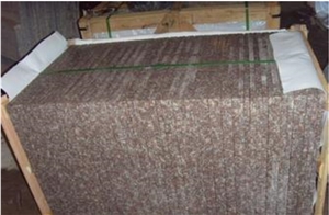 G687 Peach Red Cheap Granite Stair Step
