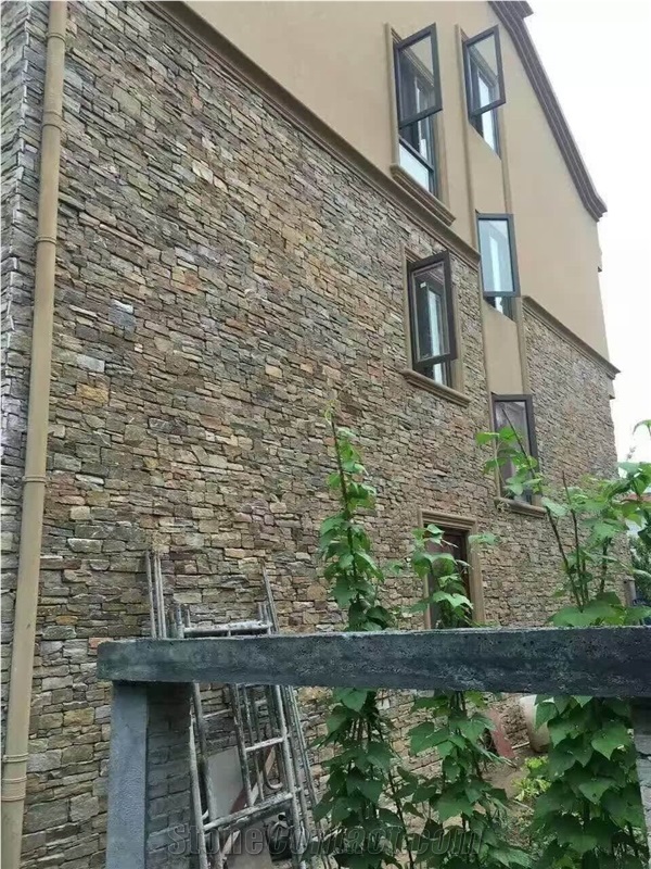 Golden Slate Stone Siding,Stone Wall Veneer Stone,Cultural Stone