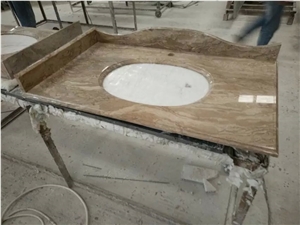 Italian Diano Reale Marble Bathroom Vanity Top