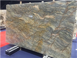 Golden Silk Quartzite,Golden Silk Slabs & Tiles,Silk Road Quartzite
