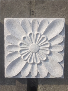 Pearl White Granite Relief and Etching Panels