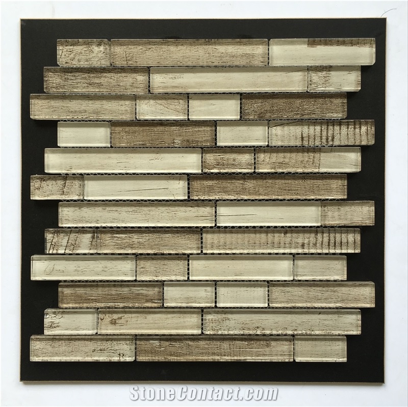 Aluminum Alloy Glass Mosaic Pattern, Metal Wall Mosaci Tile Direct from China Factory, with Good Design and Good Price