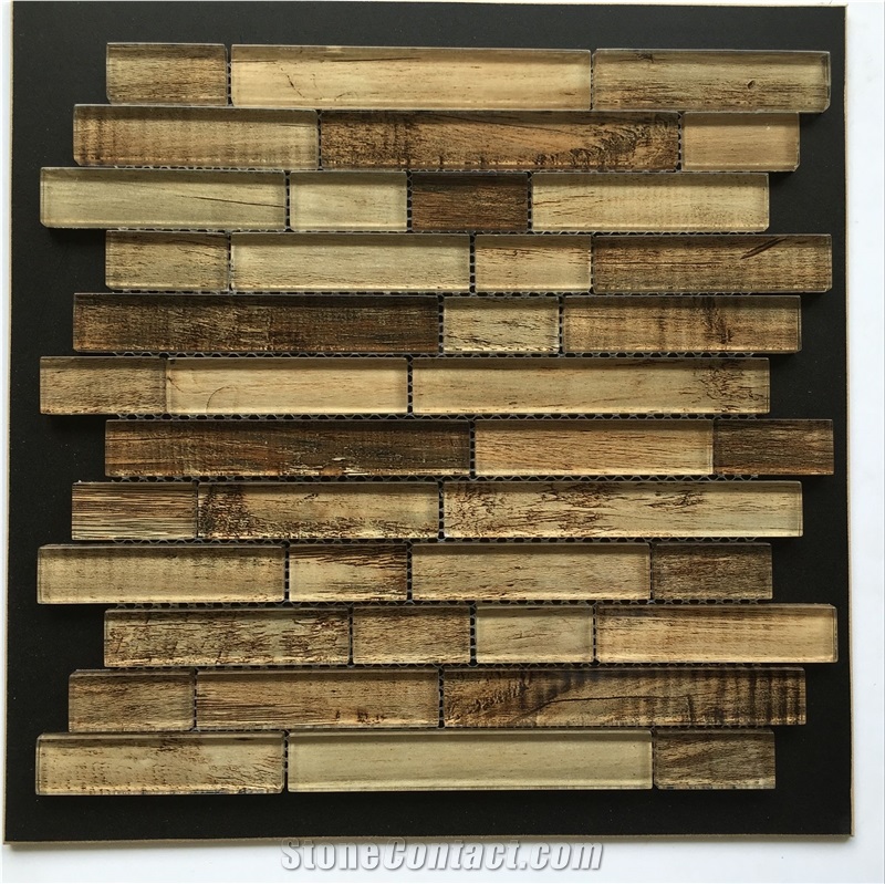 Aluminum Alloy Glass Mosaic Pattern, Metal Wall Mosaci Tile Direct from China Factory, with Good Design and Good Price