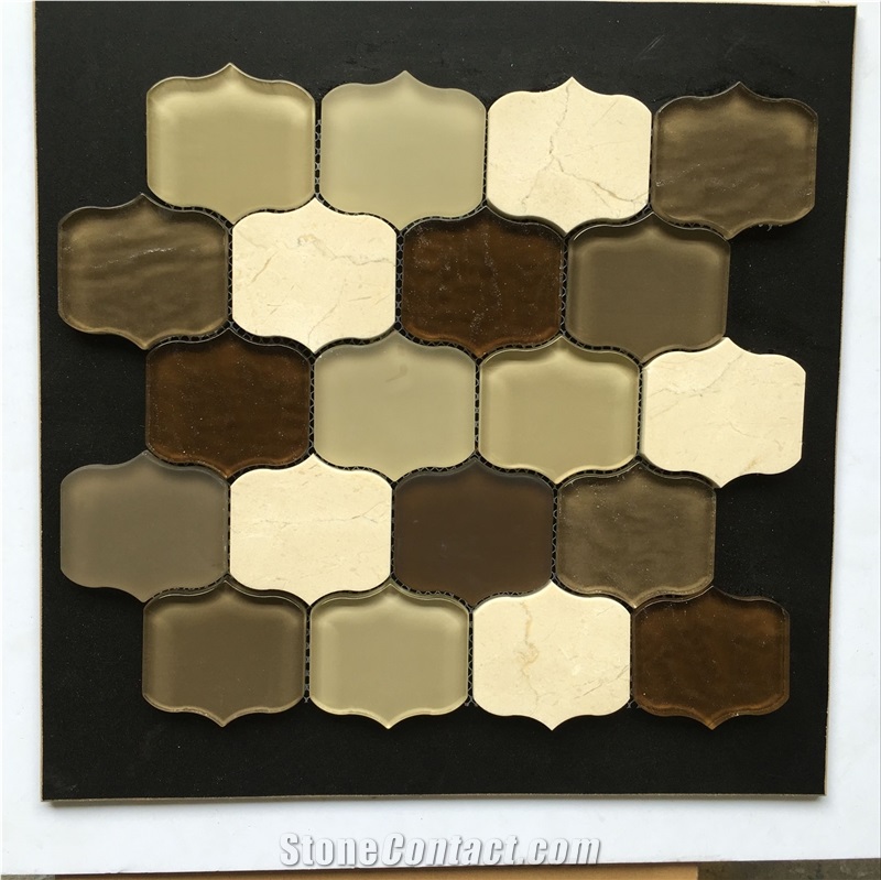 Beautifu Special Good Design Wall Mosaic for Bathroom, China Mix Glass Mosaic