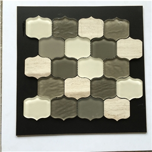 Beautifu Special Good Design Wall Mosaic for Bathroom, China Mix Glass Mosaic