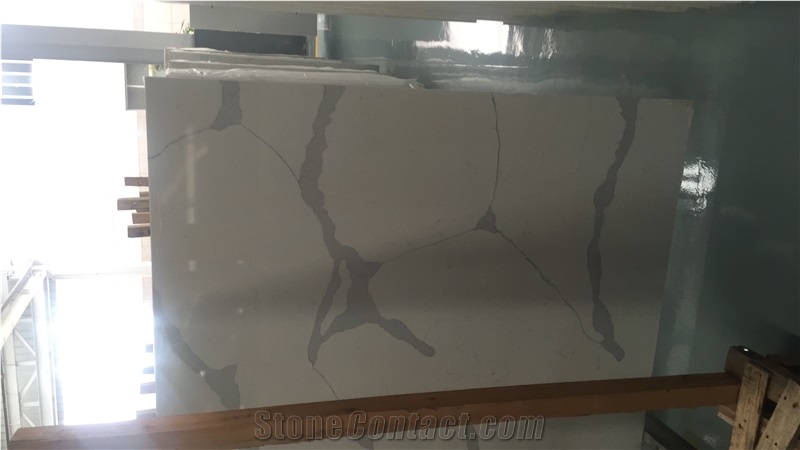 Calacatta Quartz, Calacatta White Quartz Slab & Tile, Calacatta Quartz Countertop, Engineered Stone Tiles & Slabs