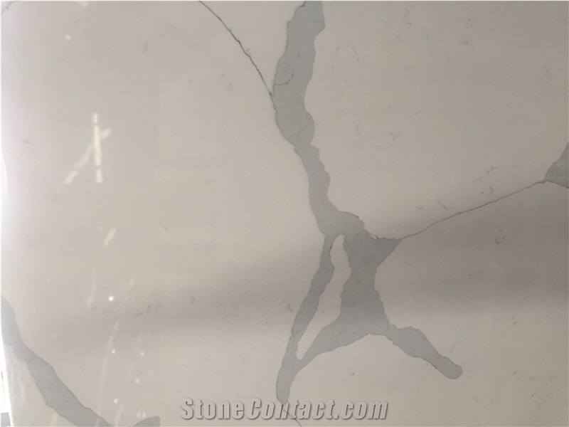 Calacatta Quartz, Calacatta White Quartz Slab & Tile, Calacatta Quartz Countertop, Engineered Stone Tiles & Slabs