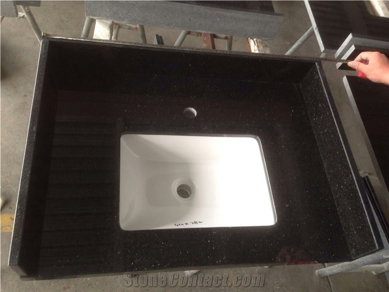 China Butterfly Green Granite Vanity Top, Green Granite Top, Bathroom Vanity Top