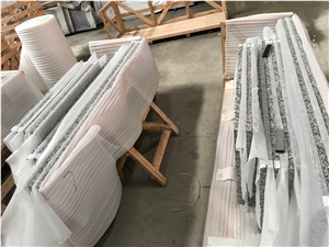 G439 Vanity Top, China Big Flower Granite Top, Grey Granite Countertop,China Bianco Sardo Vanity Tops, Grey Granite Top