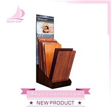 Wood Floor Stand Ceramic Tile Rack With Showroom