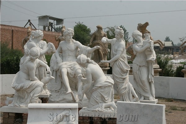China White Marble Statue, White Marble Statues