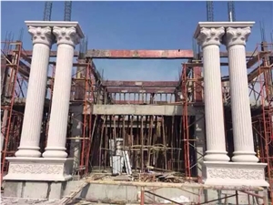 Column Pillar, Beijing White Marble Column