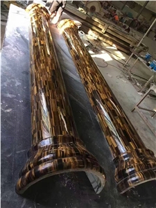 Column Pillar Building Material, Beijing White Marble Roman Columns by Handcarved