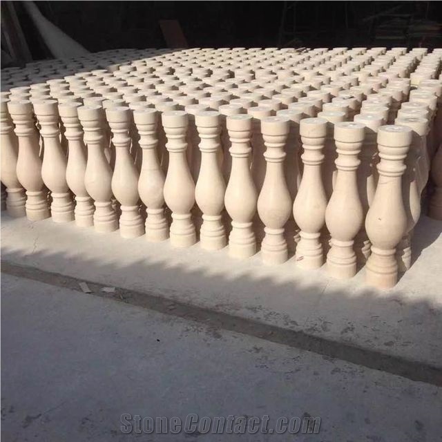 Sandstone Balustrade Railings, Beige Sandstone Balustrade