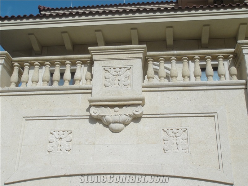 Sandstone Balustrade Railings, Beige Sandstone Balustrade