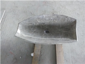 Mocha Grey Marble Bath Sinks, Grey Marble Vessel Sinks