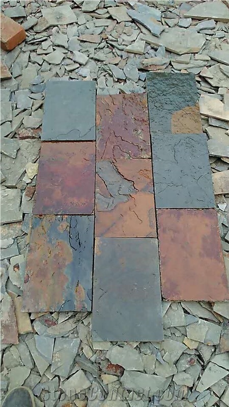 China Autumn Slate Tiles, Cultured Stone Tiles