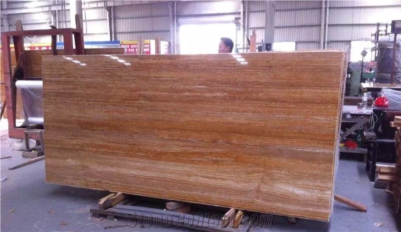 Golden Silk Travertine Slabs & Tiles,Golden Travertine