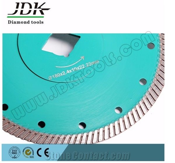Jdk Sintered Turbo Diamond Saw Blade for Marble Cutting