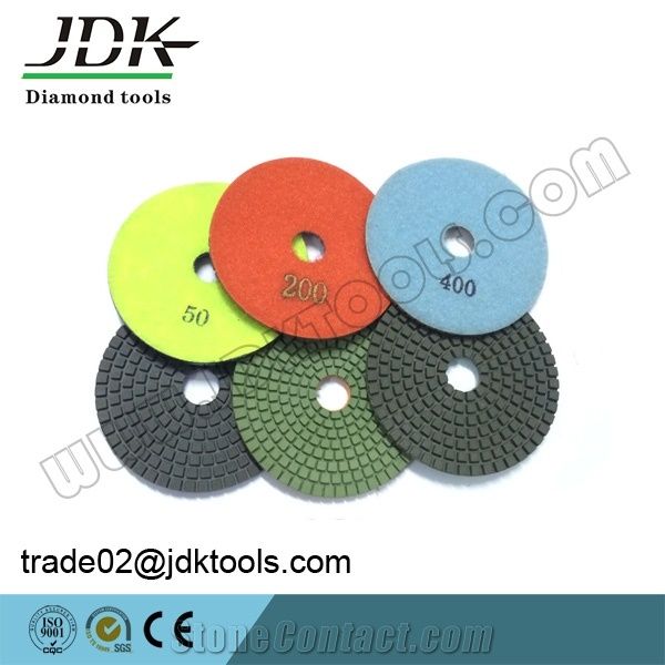Super Quality 100mm Diamond Flexible Wet Polishing Pad(C008)