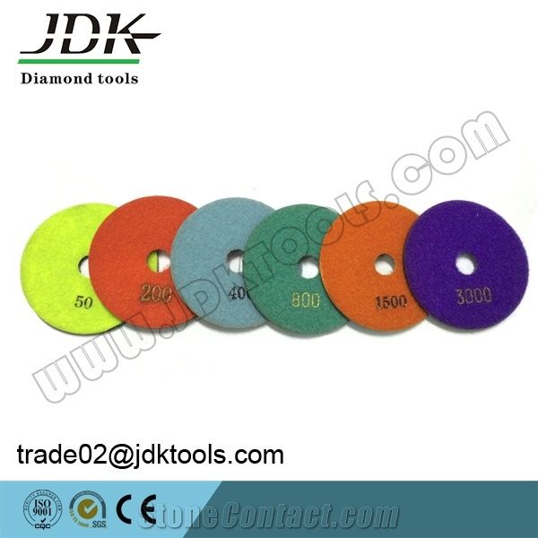 Super Quality 100mm Diamond Flexible Wet Polishing Pad(C008)