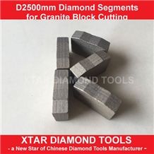 2.5 Mtr Granite Block Cutting Segments for Indian Medium Hard Granite