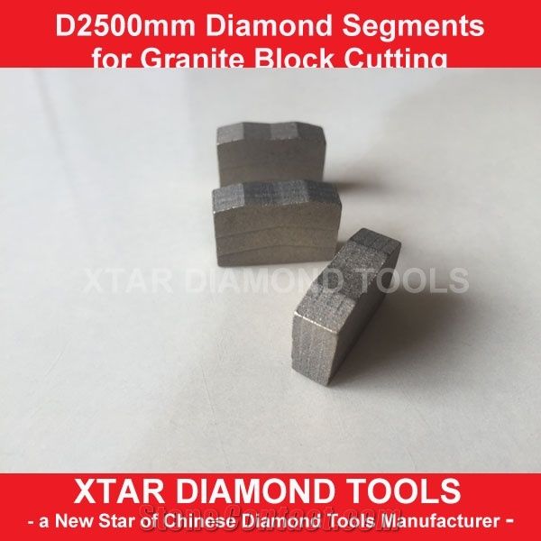 2.5mtr Diamond Block Cutting Segments for Indian Medium Hard Granite