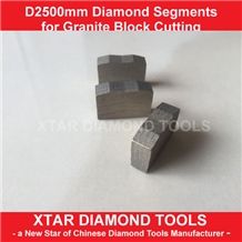 2.5mtr Diamond Block Cutting Segments for Indian Medium Hard Granite