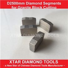 2.5mtr Diamond Block Cutting Segments for Indian Medium Hard Granite