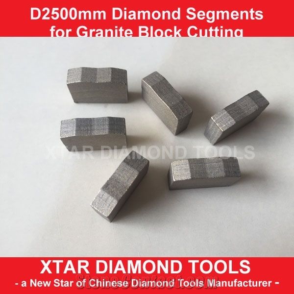 2.5mtr Diamond Block Cutting Segments for Indian Medium Hard Granite