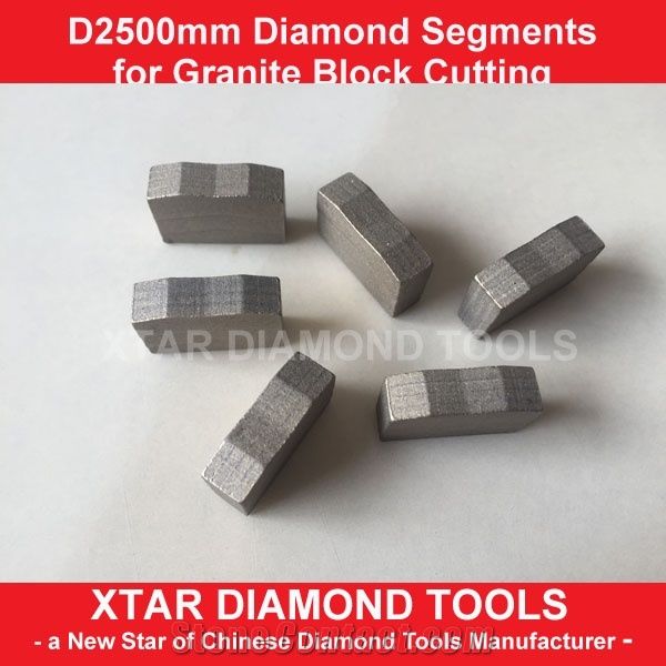 2.5mtr Diamond Block Cutting Segments for Indian Medium Hard Granite