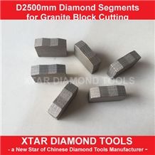 2.5mtr Diamond Block Cutting Segments for Indian Medium Hard Granite
