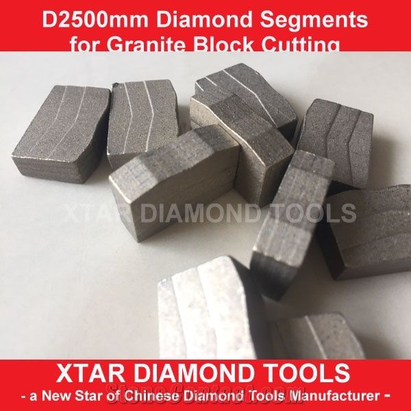 Xtar 2500 Granite Block Cutting Segments for Ruby Red
