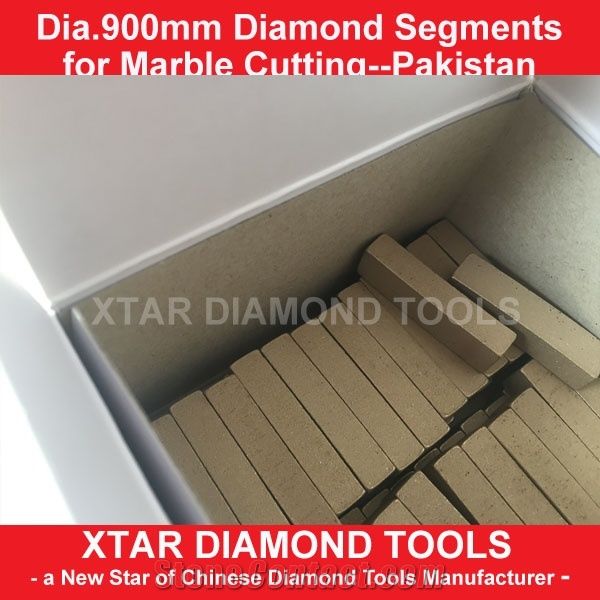 Xtar Factory Direct Supply 900mm Pakistan Marble Stone Cutting Segments