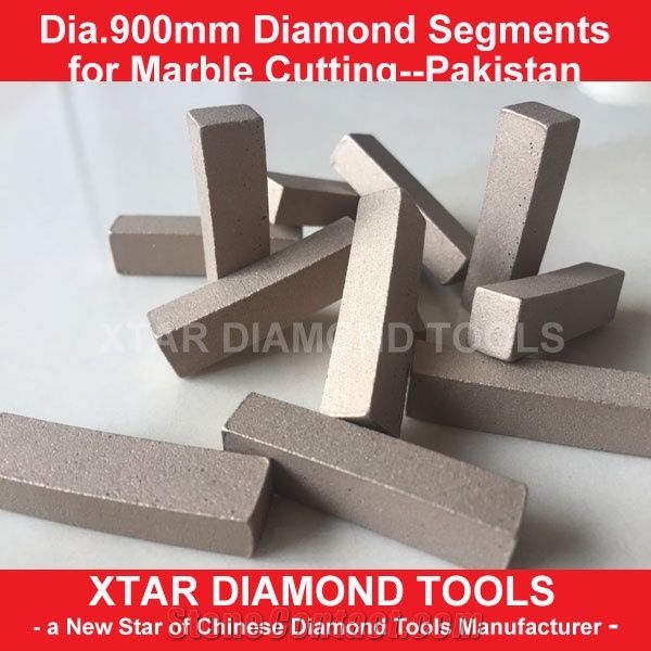 Xtar Free Samples Of 900mm Marble Diamond Cutting Segments for Black and Gold
