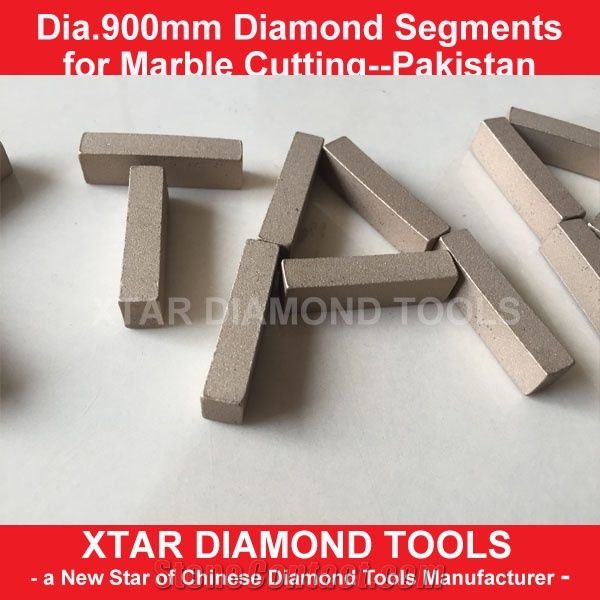Xtar Free Samples Of 900mm Marble Diamond Cutting Segments for Black and Gold