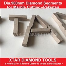 Xtar Free Samples Of 900mm Marble Diamond Cutting Segments for Black and Gold