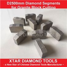 Xtar High Quality M Shape Granite Block Cutting Segments for Indian Black Galaxy