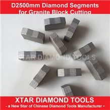 Xtar High Quality M Shape Granite Block Cutting Segments for Indian Black Galaxy