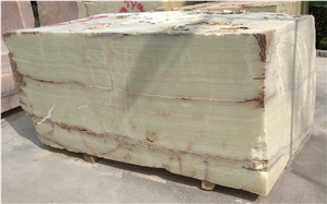 Iran Light Green Onyx Blocks