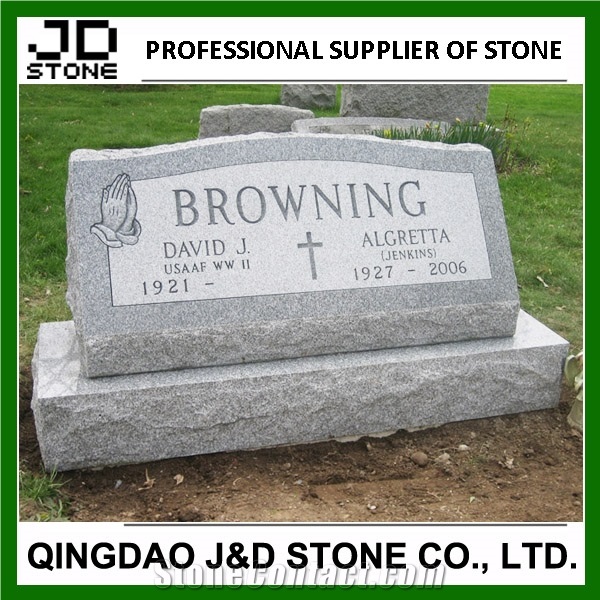 Barre Grey Slant Gravestone, China Monument Supplier Of Barre Grey Slanted Monuments
