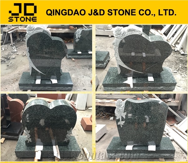 Green Granite Monument Headstone Grave Stone Forest Green