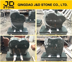 Green Granite Monument Headstone Grave Stone Forest Green
