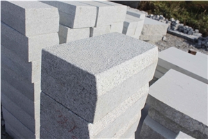 Sd G603 Siliver Crystal Grey Granite Bushhammered Wall Stone Steps