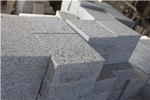 Sd G603 Siliver Crystal Grey Granite Bushhammered Wall Stone Steps
