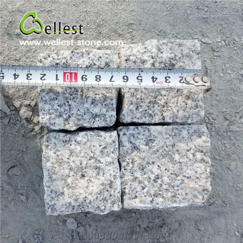 All Sides Natural Grey Granite Cobble Paving Stone