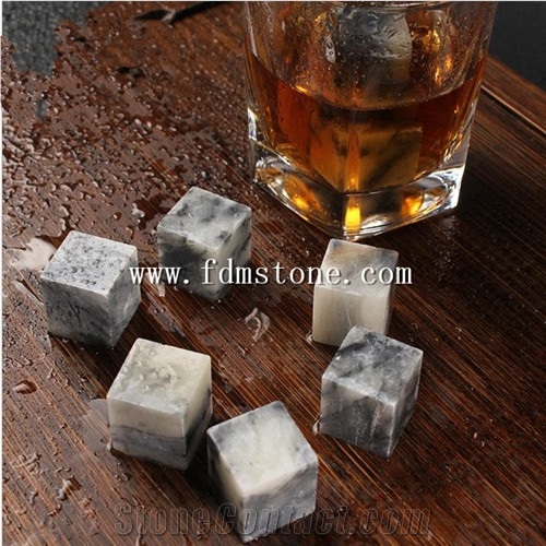 Ice Cube Granite Basalt Marble Soapstone Chilling Rocks Whiskey Rock Beer Stones Wine Cube Christmas Gift