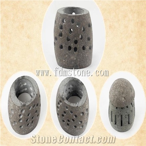 In Stock Grey Basalt Candle Holders Home Decor Candelabrum